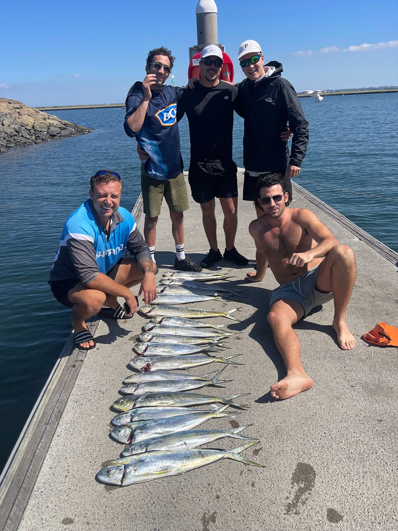 Aboard the Southern Sydney Fishing Tours boat