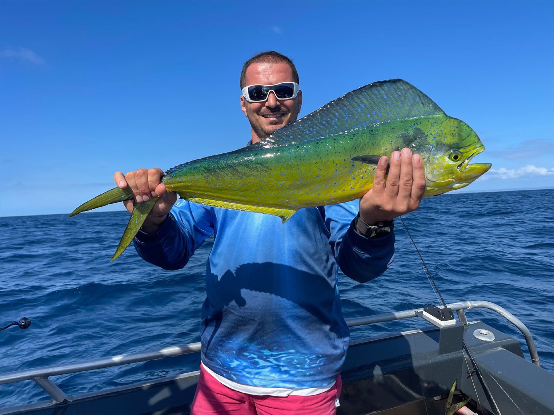 An angler with the day's catch